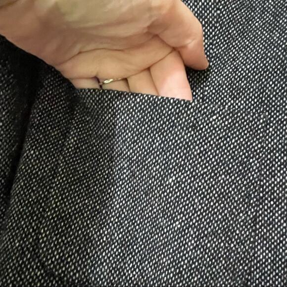 Ann Taylor Loft Black & White Tweed Boxy Fit Blazer Jacket 4P Dark Academia - Picture 8 of 8